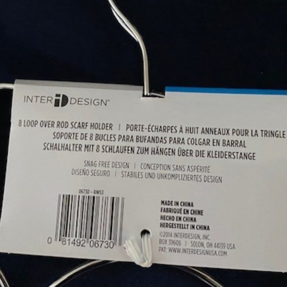 Inter Design 8-Loop Scarf/Belt Hanger - Picture 3 of 8